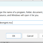 A screenshot of the Windows Run command box with a command being typed