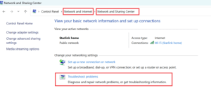 network troubleshooting wizard  