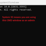 run cmd as an admin