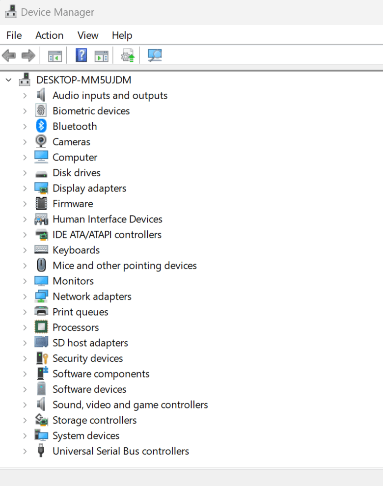 device manager screenshot windows 11